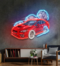 Car Fire Led Neon Sign Light Pop Art