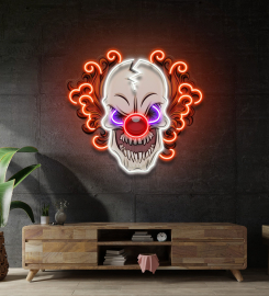 Clown Skull Led Neon Sign Light Pop Art