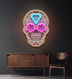 Decor Skull Led Neon Sign Light Pop Art