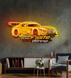 Drive Faster Led Neon Sign Light Pop Art