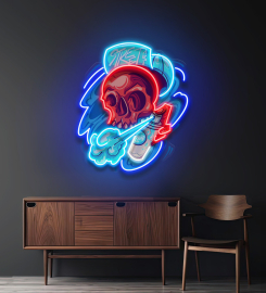 Graffiti Skull Led Neon Sign Light Pop Art