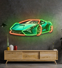 Hypercar Led Neon Sign Light Pop Art