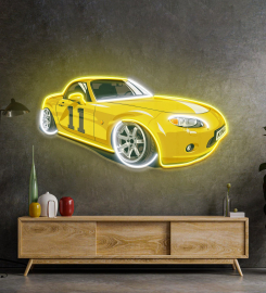 Japanese Old Drift Car Led Neon Sign Light Pop Art