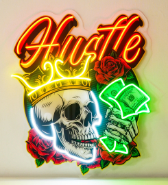 Rich Skull Led Neon Sign Light Pop Art