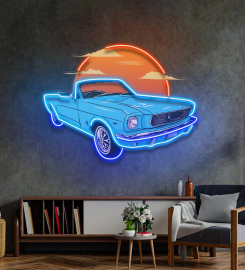 Summer Vintage Car Led Neon Sign Light Pop Art