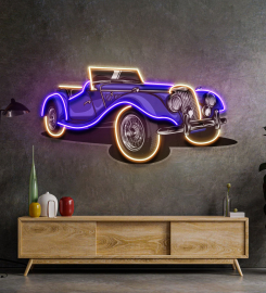 Vintage Classic Car Led Neon Sign Light Pop Art