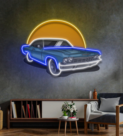 Vintage Retro Car Led Neon Sign Light Pop Art